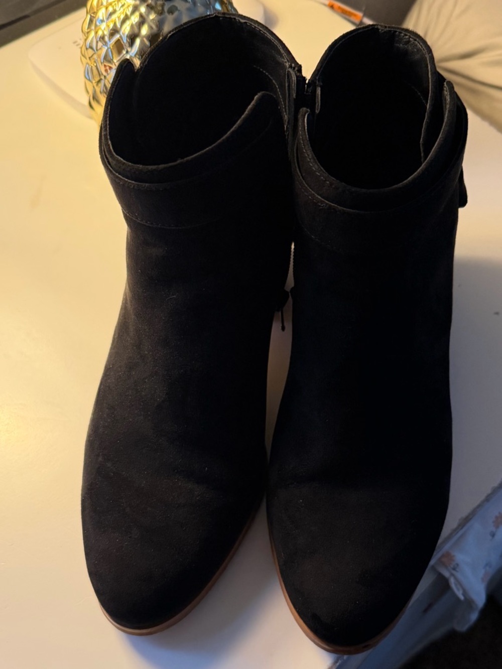 Giani Bernini Black Suede Ankle Booties